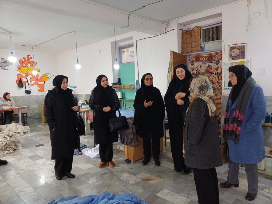 بازدید مدیرکل دفتر امور بانوان و خانواده استانداری کردستان از گروه‌های همیار زنان سرپرست خانوار بیجار