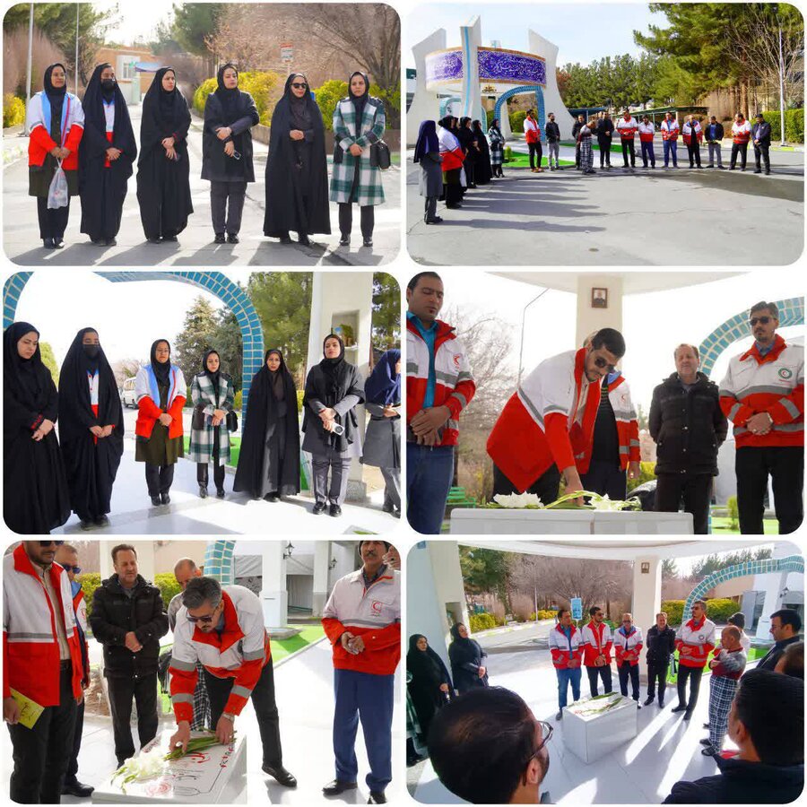 دهه فجر گرامی باد/آیین غبارروبی گلزار شهید گمنام در مؤسسه خیریه توانبخشی حضرت علی‌اکبر(ع)