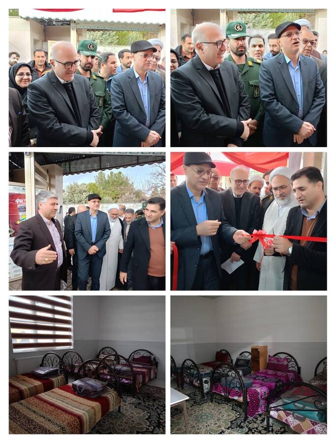 دهه فجر گرامی باد/افتتاح خوابگاه مرکز دخترانه ریحانه با حضور مسئولان استانی و مشارکت خیرین