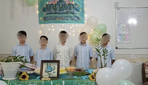 نظرآباد | کلاس آموزشی و جشن نیمه شعبان در خانه آغوش مهربان منجی برگزار شد