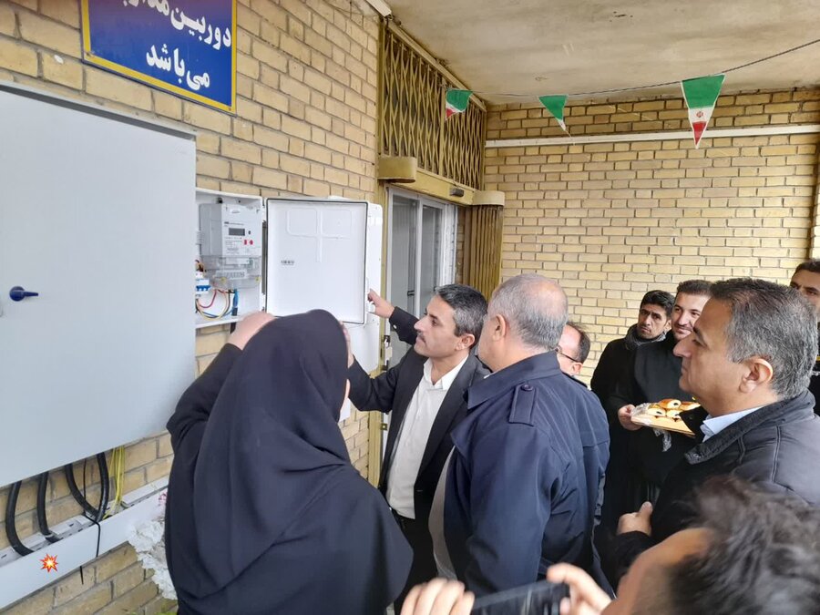 نیروگاه خورشیدی ۱۰ کیلووات هیبریدی در بهزیستی شهرستان مریوان افتتاح شد