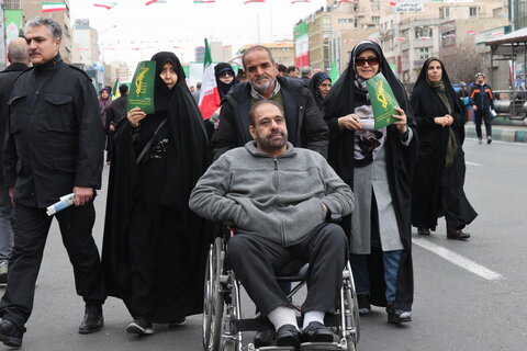 گزارش تصویری| حضور مسئولان و جامعه هدف سازمان بهزیستی در راهپیمایی ۲۲ بهمن