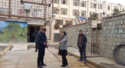 ساوجبلاغ | بازدید میدانی از ادارات خدمت‌رسان شهر مهستان توسط تیم تخصصی کمیته فنی مناسب‌سازی