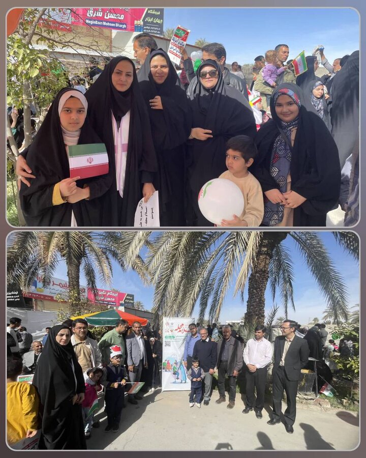 حضور کارکنان بهزیستی طبس در راهپیمایی ۲۲ بهمن