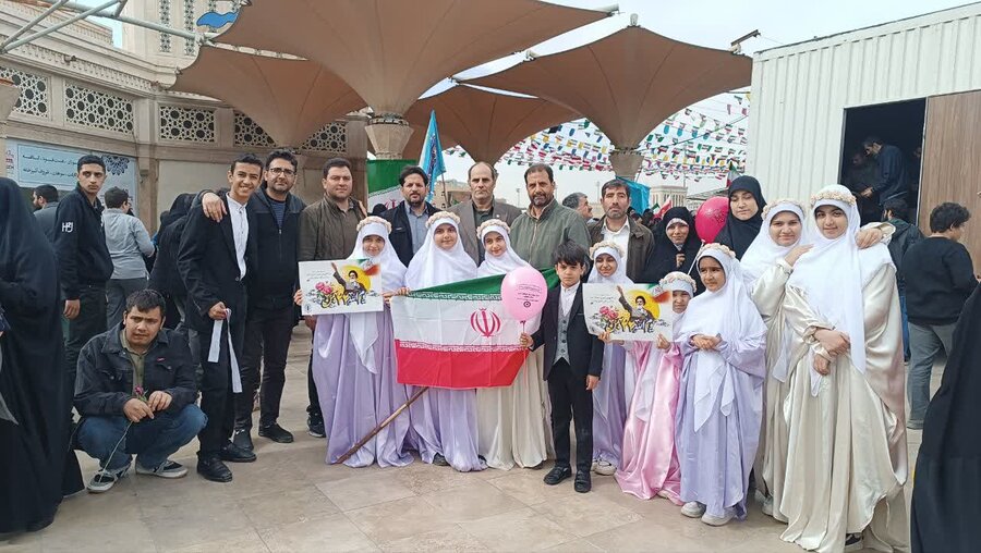 خدمت رسانی کانون ناشنوایان قم در مسیر راهپیمایی ۲۲ بهمن