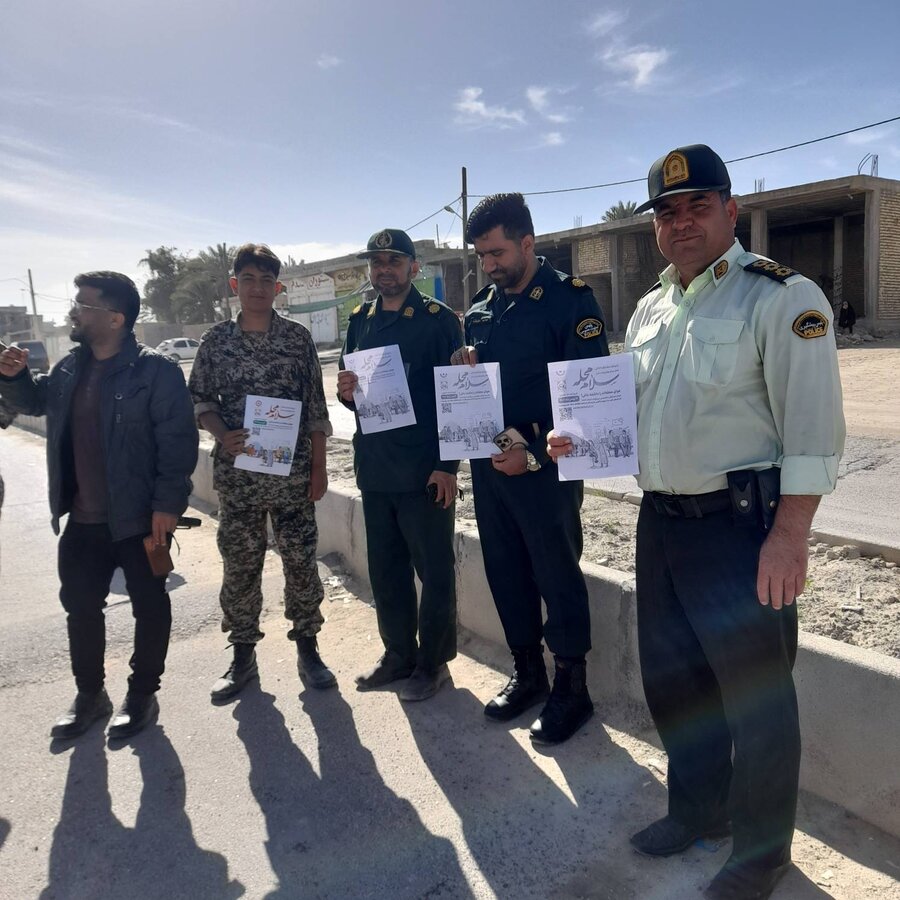 لامرد|دعوت مردم به همدلی محله‌ای؛ «سلام محله» در راهپیمایی ۲۲ بهمن بخش چاهورز