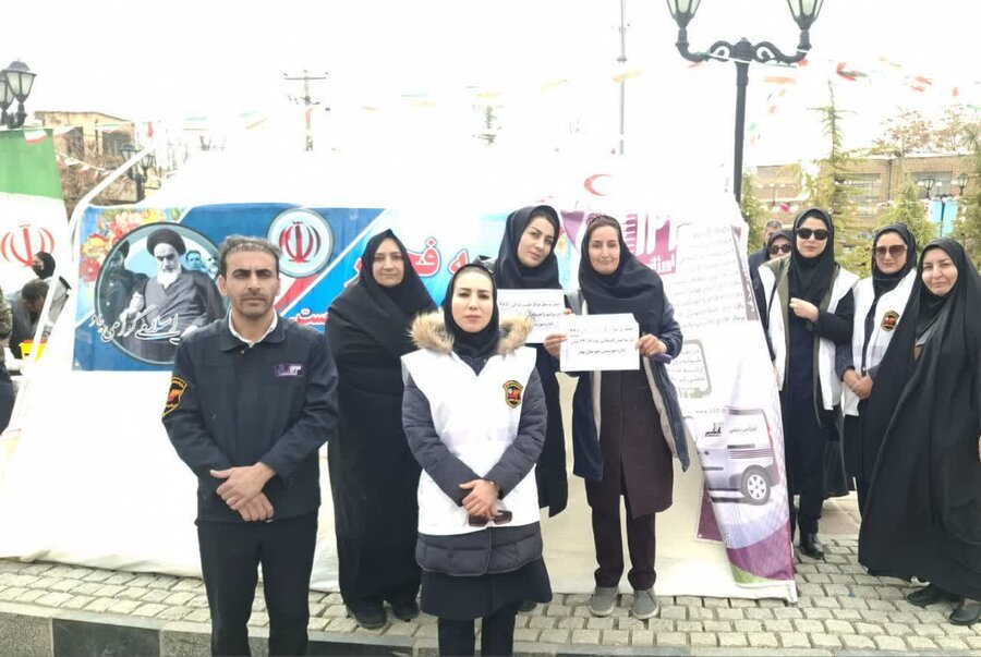 مشارکت فعال مراکز مثبت زندگی بهار در راهپیمایی ۲۲ بهمن؛ ترویج پویش "سلام محله" و عضوگیری