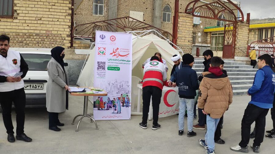 گزارش تصویری |غرفه «سلام محله» در راهپیمایی ۲۲ بهمن دمق میزبان شهروندان