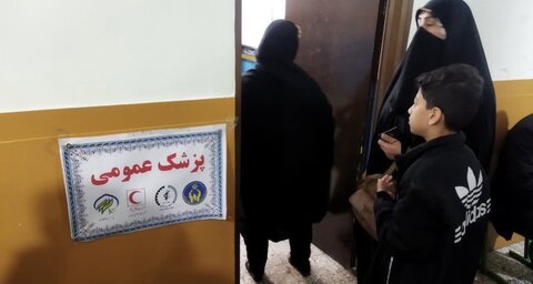 کرج | ارائه خدمات تخصصی رایگان در اردوی جهادی سلامت سهرابیه