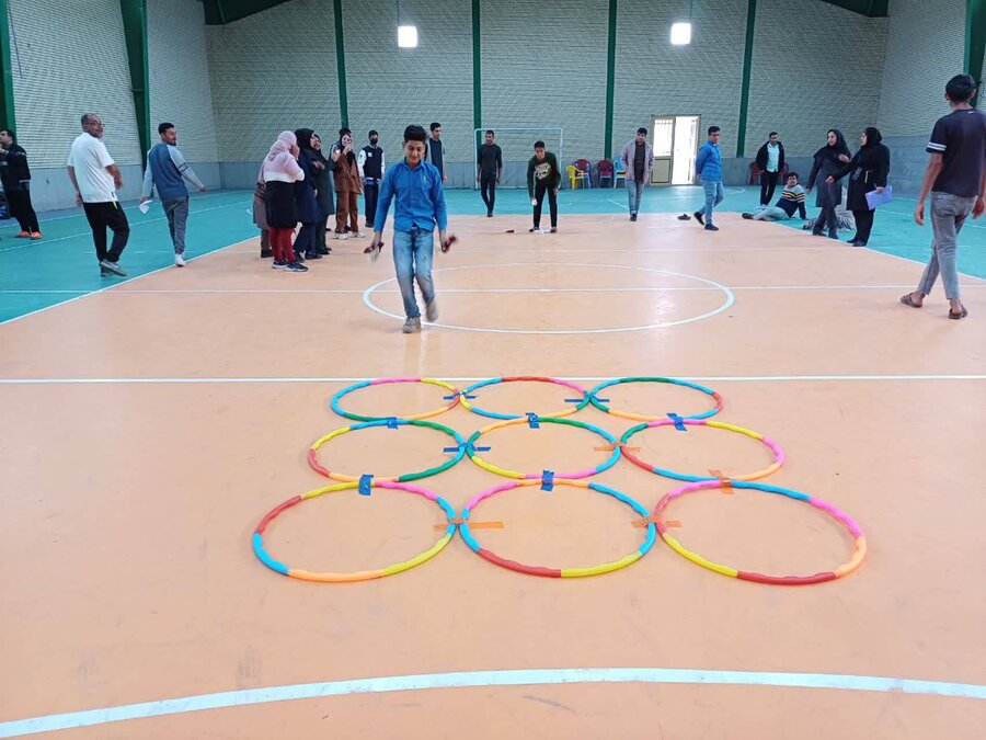 بستک | برگزاری مسابقات بومی محلی  افراد دارای معلولیت تحت پوشش برنامه CBR