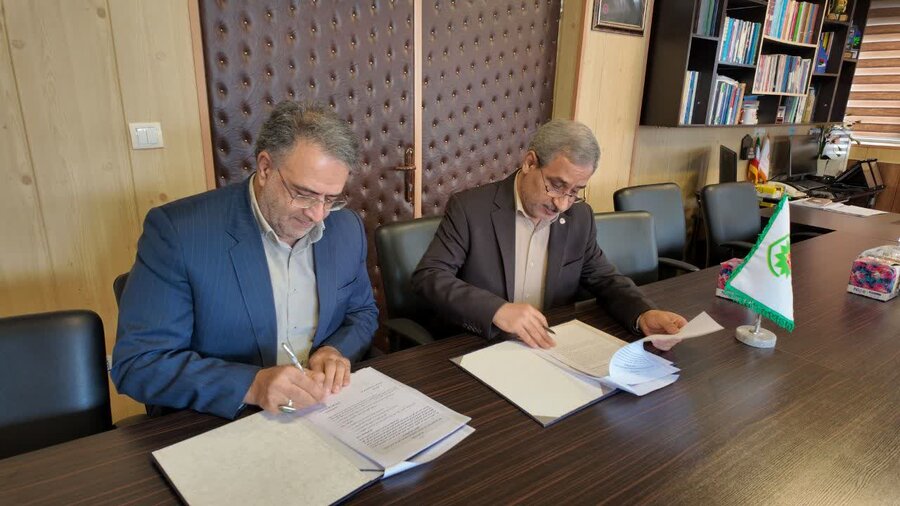 امضای تفاهمنامه همکاری میان بهزیستی و بنیاد شهید استان کردستان