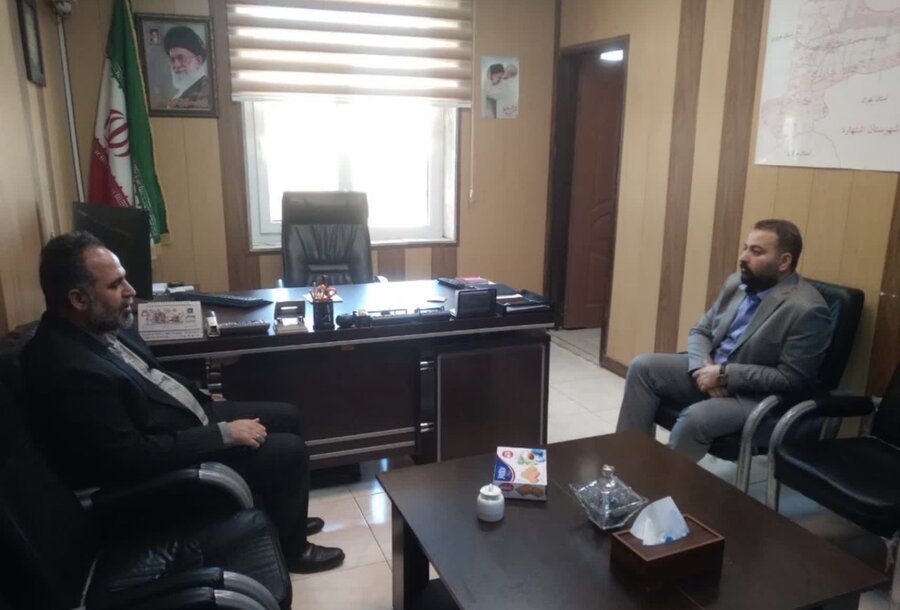 اشتهارد | دیدار رئیس اداره بهزیستی اشتهارد با بخشدار پلنگ آباد 

