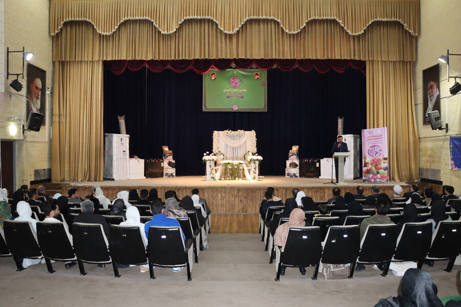 برگزاری جشن ازدواج آسان «لبخند ایران جوان» با مشارکت دستگاه‌های اجرایی در مشگین‌شهر