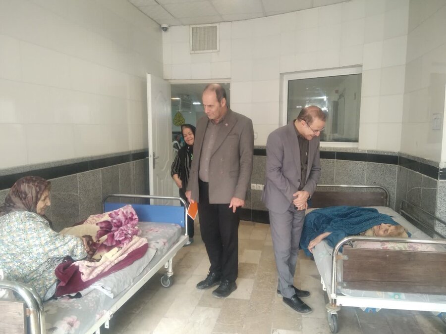 بازدید میدانی معاون توانبخشی بهزیستی از مراکز سالمندان استان