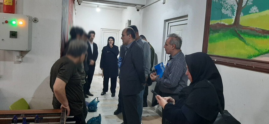بازدید مدیرکل بهزیستی گیلان از مرکز نگهداری، درمان و کاهش آسیب اعتیاد (ماده ۱۶) رشت