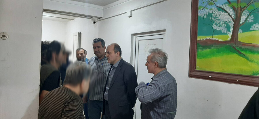 بازدید مدیرکل بهزیستی گیلان از مرکز نگهداری، درمان و کاهش آسیب اعتیاد (ماده ۱۶) رشت