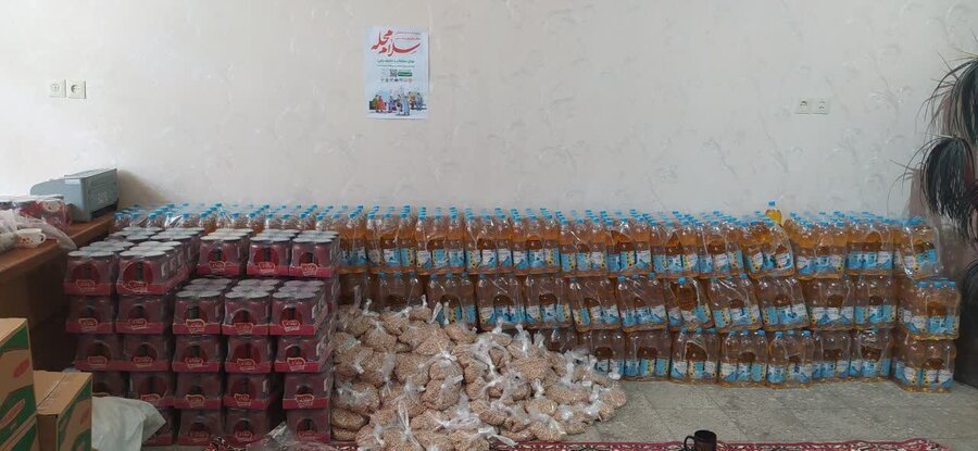 توزیع ۱۰۰۰ بسته معیشتی بین مددجویان تحت پوشش بهزیستی همزمان با آغاز ماه مبارک رمضان