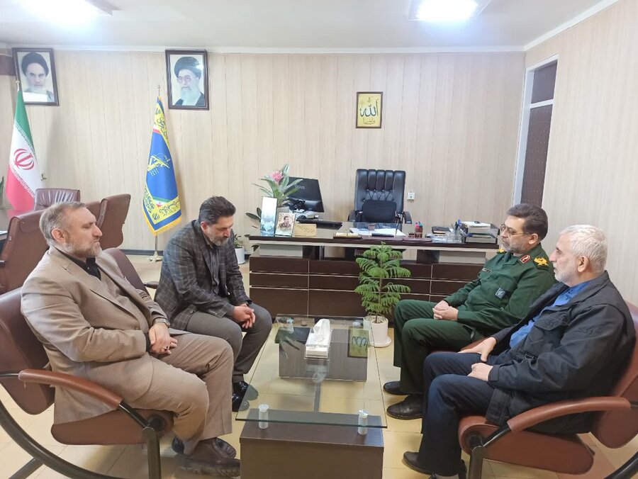 مدیرکل بهزیستی استان همدان با فرمانده سپاه انصارالحسین(ع) دیدار کرد