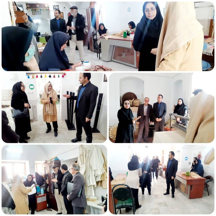 بازدید معاون امور توانبخشی بهزیستی استان از مرکز تولیدی حمایتی شهرستان خوسف