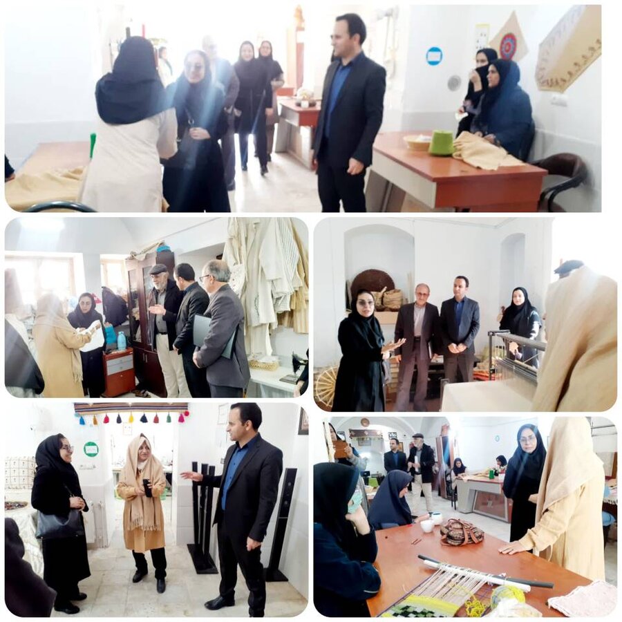 معاون امور توانبخشی بهزیستی استان از مرکز تولیدی حمایتی شهرستان خوسف بازدید کرد