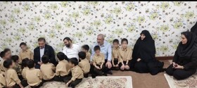 افطار صمیمانه معاون رئیس جمهور و مسئولین استانی در کنار فرزندان مرکز «نیکسا» تحت نظارت بهزیستی کرج