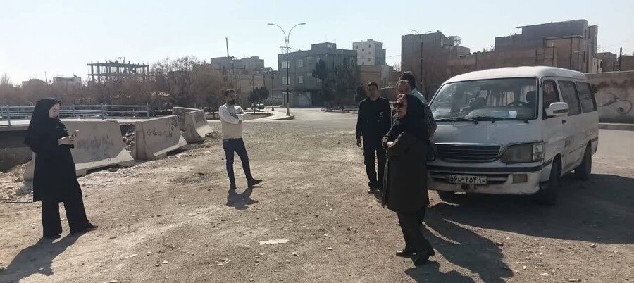 شهریار | پایش مرکز سیار کاهش آسیب در ویره توسط کارشناسان بهزیستی