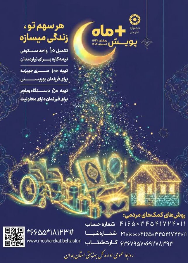 رسانه | آغاز پویش «مثبت ماه» در همدان همزمان با ماه مبارک رمضان