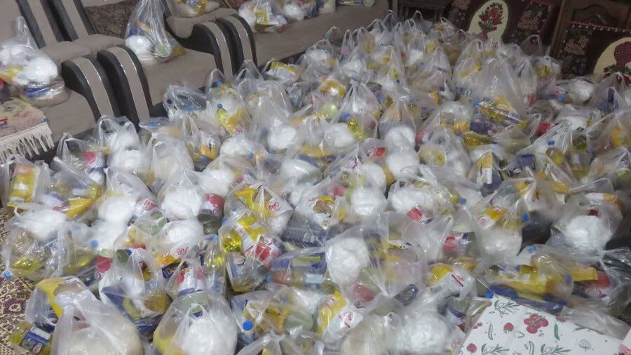 توزیع ۸۰ بسته سبد غذایی ویژه ماه مبارک رمضان در روستاهای بیرجند