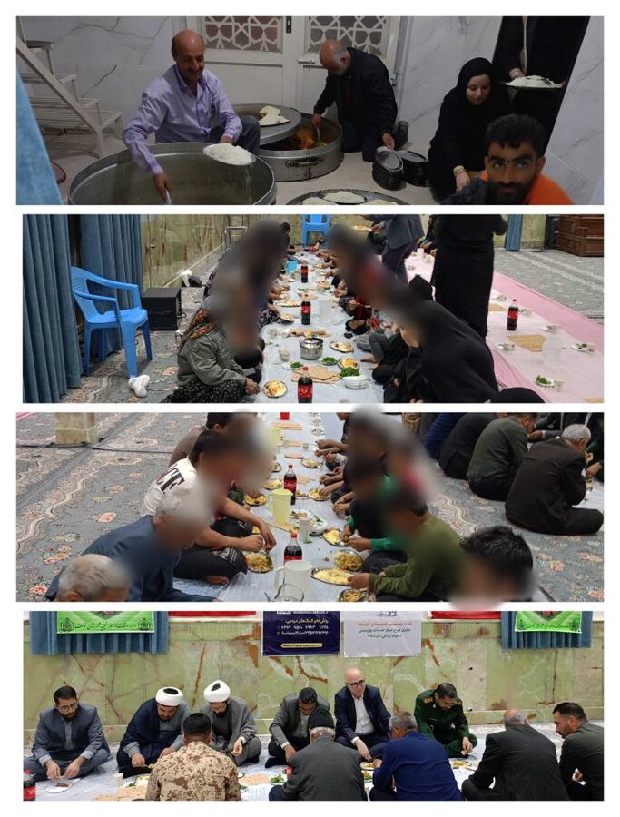 برگزاری افطاری همدلانه در شهرستان خوسف با مشارکت نهادهای اجتماعی