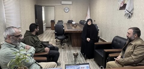 ساوجبلاغ | بازدید فرمانده سپاه از اداره بهزیستی و بررسی الزامات پدافند غیرعامل