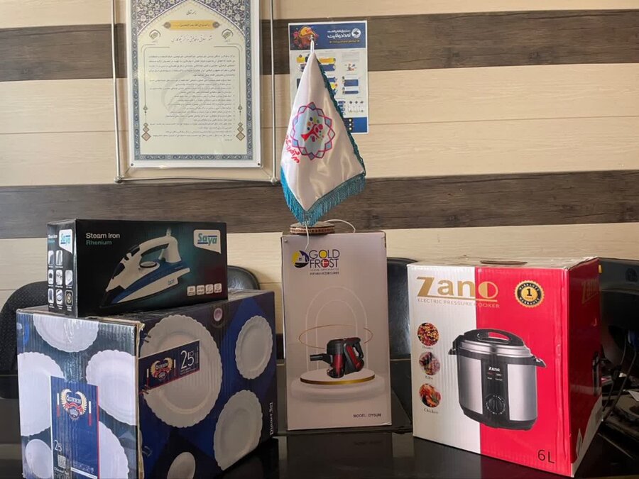 تامین جهیزیه نوعروس نیازمند در بیجار با مشارکت خیران