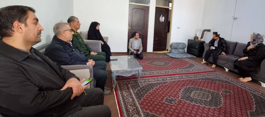 دیدار صمیمی مسئولان بهزیستی و بسیج سلماس با جامعه هدف