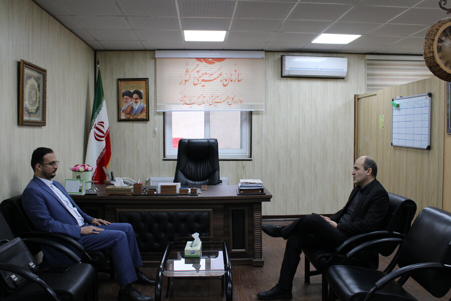 دیدار دبیر مجمع مشورتی نظام مسائل استان گیلان با مدیر کل بهزیستی استان 