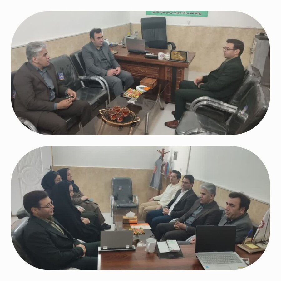 اصلاندوز| بازدیدمدیر حراست استان به همراه کارشناس مربوطه از اداره بهزیستی شهرستان اصلاندوز