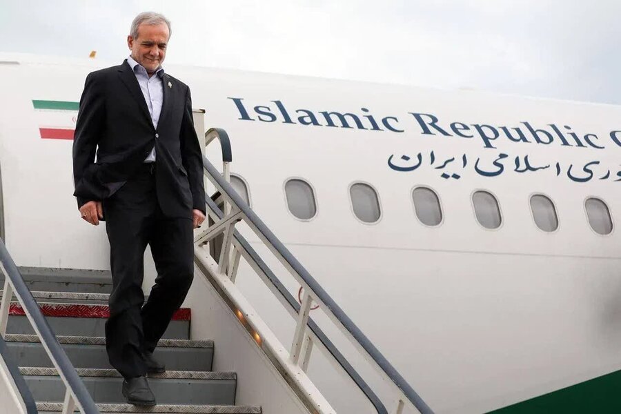 دکتر پزشکیان وارد استان مازندران شد
