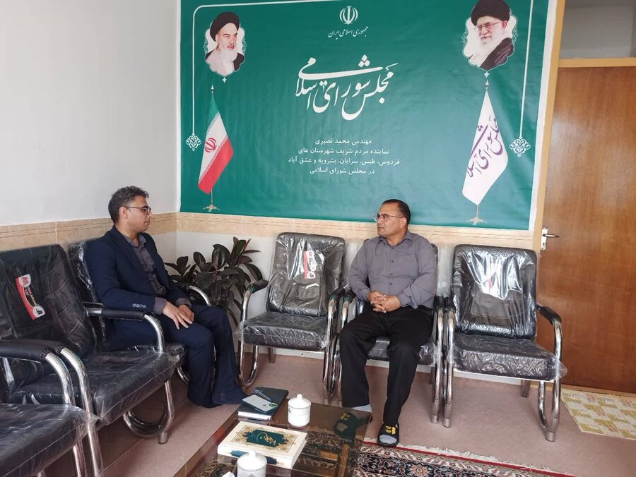 دیدار سرپرست اداره بهزیستی شهرستان عشق‌آباد با مسئول دفتر نماینده مردم در مجلس شورای اسلامی