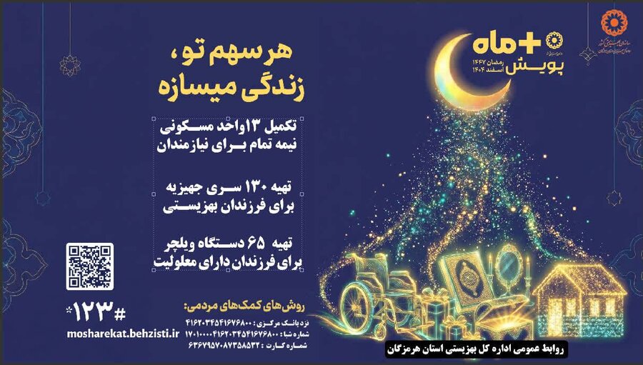 پوستر | اجرای پویش مثبت ماه در استان هرمزگان