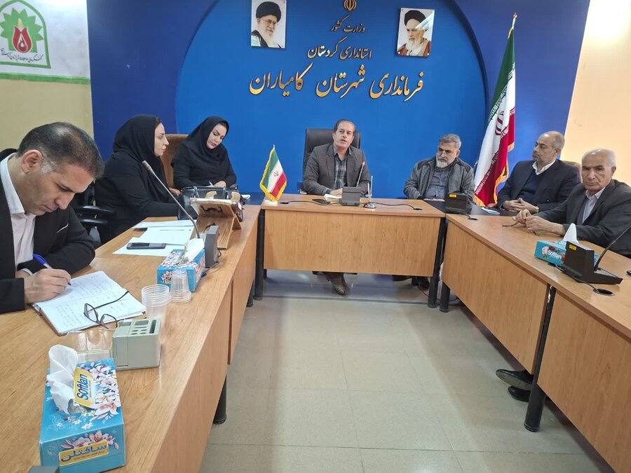 جلسه شورای ساماندهی سالمندان در فرمانداری کامیاران برگزار شد 
