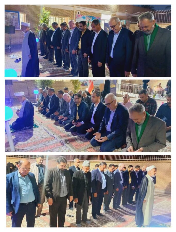 اقامه نماز در خانه سالمندان نیکان طبس