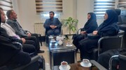 نوشهر | نشست تعاملی رئیس بهزیستی نوشهر با رئیس دادگستری شهرستان 
