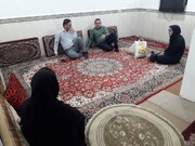 بازدید  معاون توانبخشی بهزیستی خوزستان و مدیر بهزیستی اهواز از دو خانواده تحت پوشش 