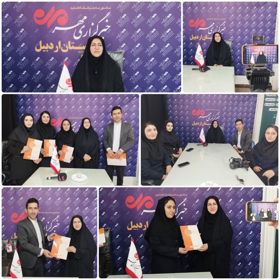 حضور مدیرکل بهزیستی استان در خبرگزاری مهر اردبیل 