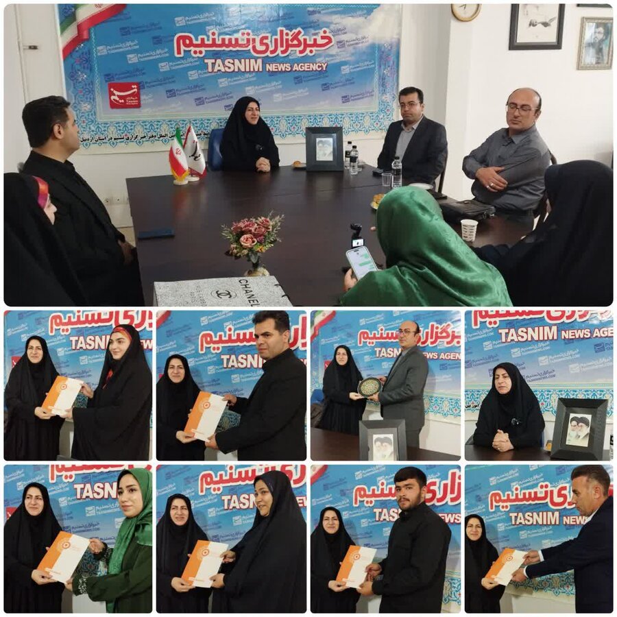  حضور مدیرکل بهزیستی استان اردبیل در خبرگزاری تسنیم به مناسبت هفته خبرنگار