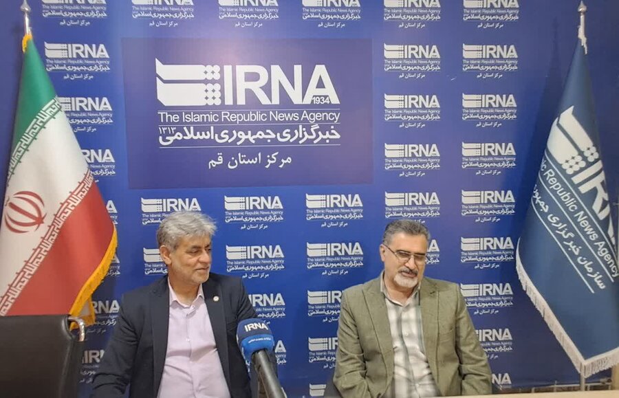  حضور مدیر کل بهزیستی استان قم در دفاتر خبرگزاری  ایرنا و دانشجویان 