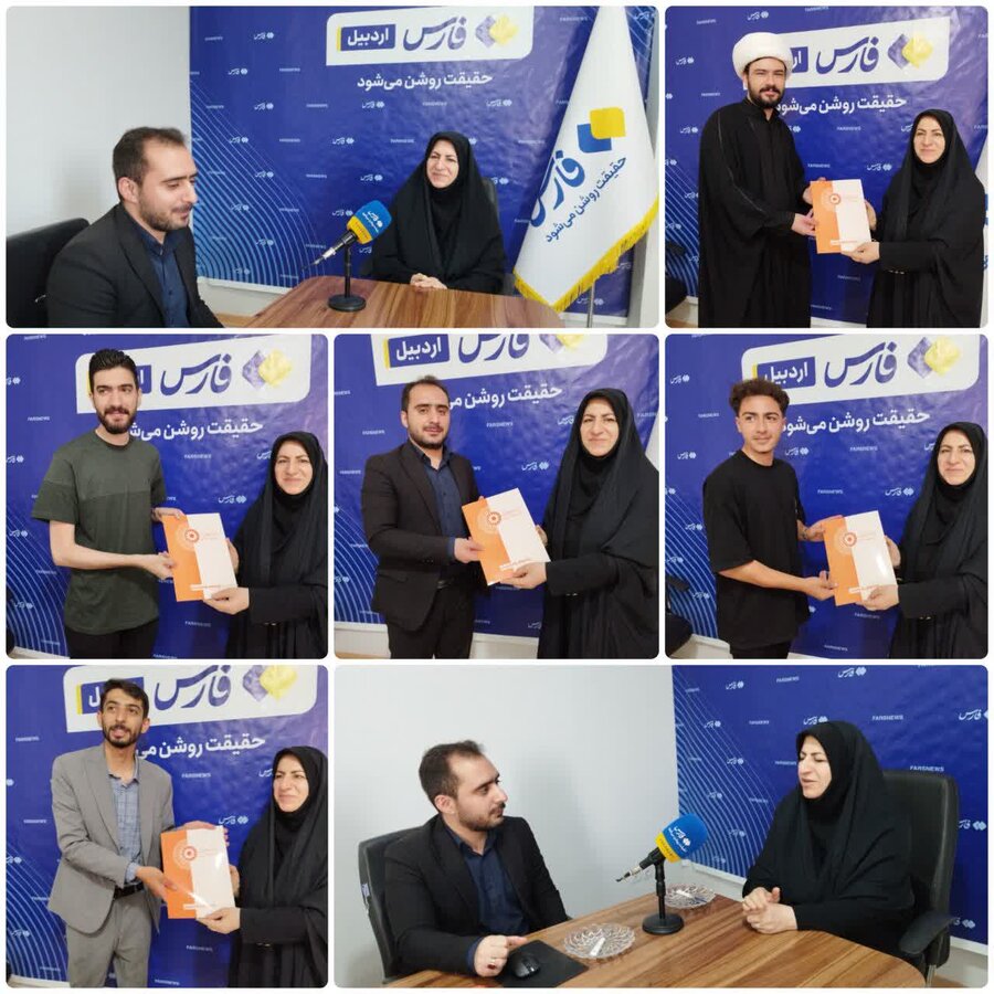 🟠حضور مدیرکل بهزیستی استان در خبرگزاری فارس اردبیل 