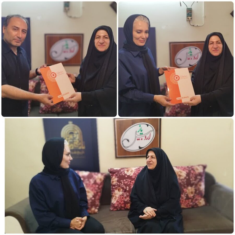  حضور مدیرکل بهزیستی استان در پایگاه تحلیلی خبری یاز اردبیل 