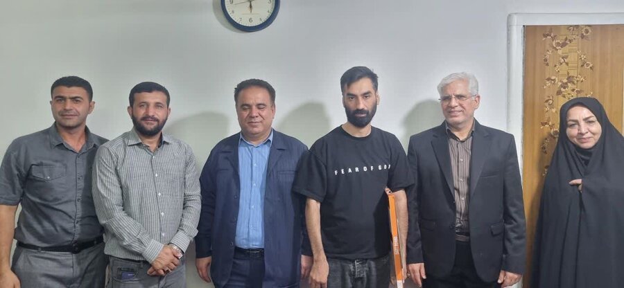 تجلیل از ورزشکار مدال‌آور گرگانی با حضور مدیرکل بهزیستی گلستان