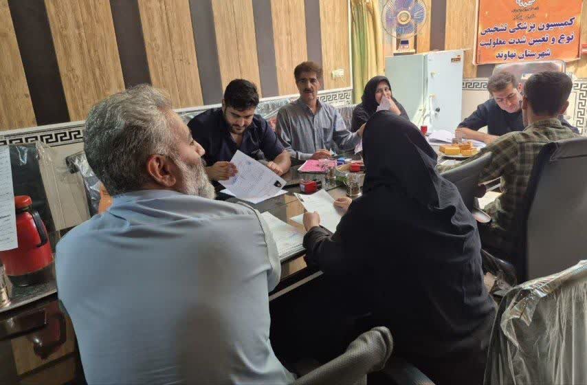 بررسی ۳۰ پرونده در کمیسیون پزشکی تشخیص معلولیت نهاوند