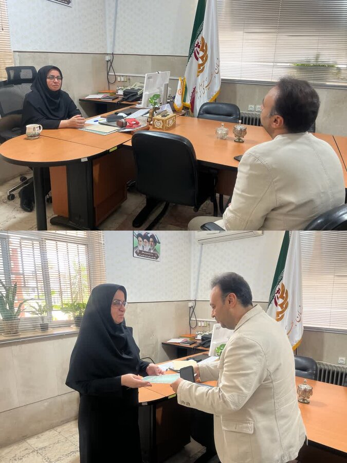 تجلیل بهزیستی علی‌آباد کتول از خبرنگار صدا و سیمای استان گلستان