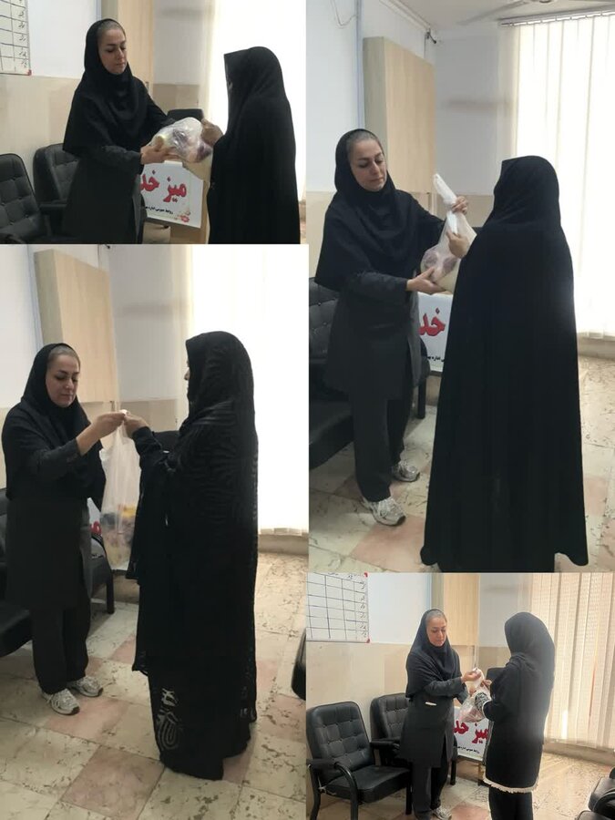 توزیع گوشت گرم به مددجویان و  زنان سرپرست خانوار بهزیستی علی آباد کتول